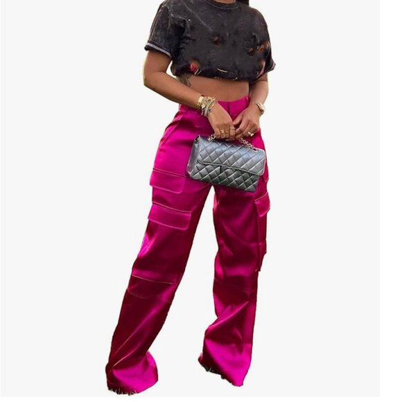 Women's Cargo Pink Pants